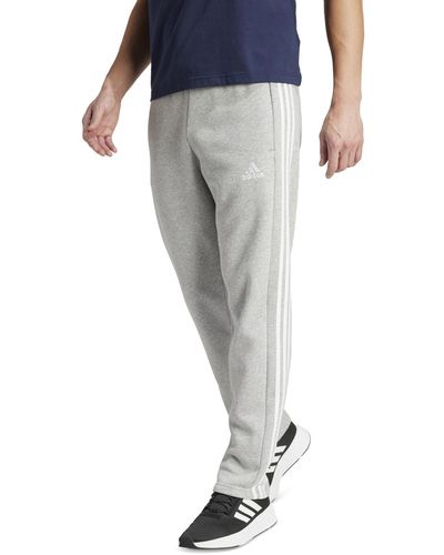 adidas Essentials 3-stripes Regular-fit Fleece Pants, Regular & Big & Tall - Gray
