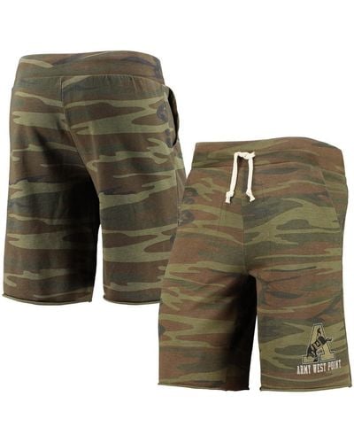 Alternative Apparel Army Black Knights Victory Lounge Shorts - Green