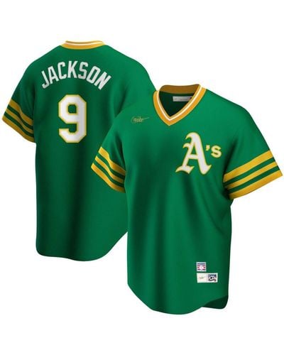 Nike Reggie Jackson Kelly Green Oakland Athletics Road Cooperstown Collection Player Jersey