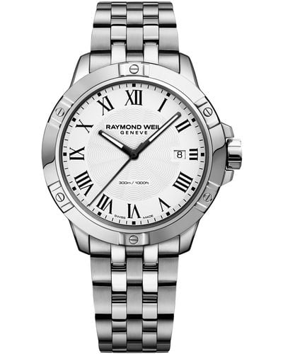 Raymond Weil Swiss Tango Stainless Steel Bracelet Watch 41mm 8160-st-00300 - Gray