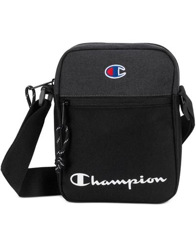 Champion Manuscript Crossbody Bag - Black