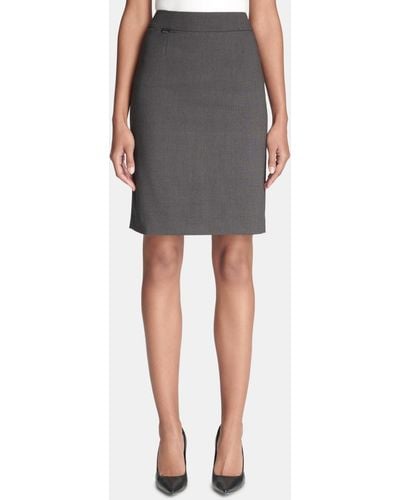 Calvin Klein Pencil Skirt - Gray