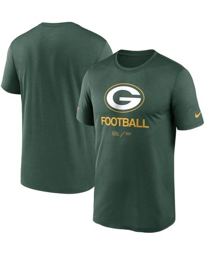 Nike Bay Packers Infographic Performance T-shirt - Green