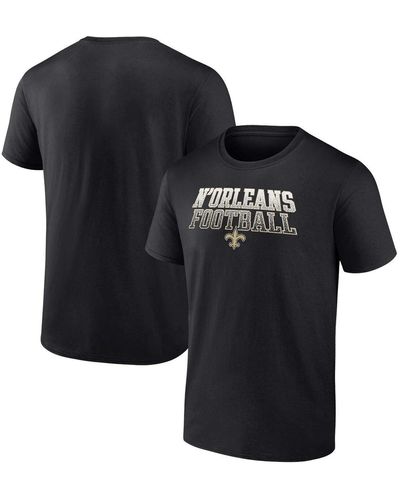 Fanatics New Orleans Saints Big And Tall N'orleans Football Statement T-shirt - Black