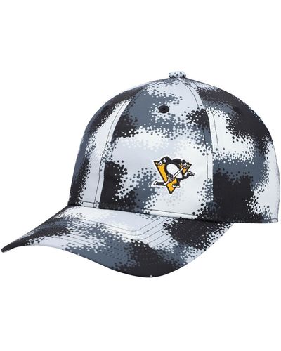 adidas Pittsburgh Penguins Camo Slouch Adjustable Hat - Blue