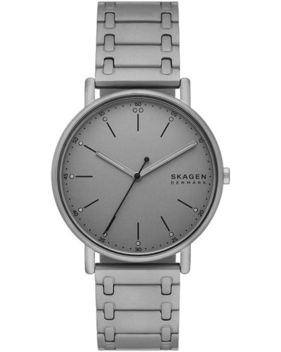 Skagen Signatur Three Hand Stainless Steel Watch 40mm - Gray