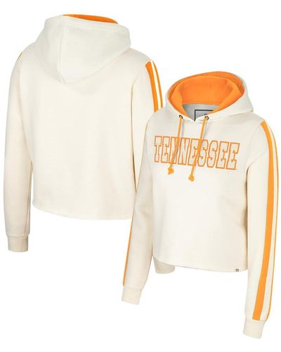 Colosseum Athletics Tennessee Volunteers Perfect Date Cropped Pullover Hoodie - White