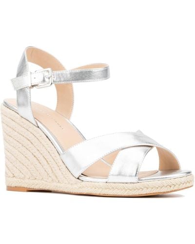 FASHION TO FIGURE Irene Wide Width Wedge Sandals - Natural