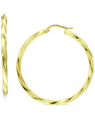 Giani Bernini Twist Hoop Earrings - Metallic