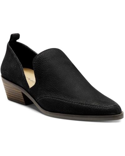 Lucky Brand Mahzan Chop-out Pointed Toe Loafers - Black