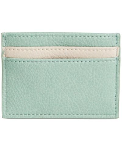 Style & Co. Colorblocked Card Case - Green