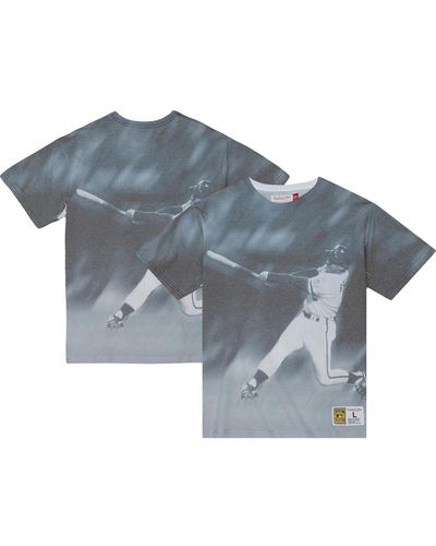 Mitchell & Ness George Brett Kansas City Royals Cooperstown Collection Highlight Sublimated Player Graphic T-shirt - Blue