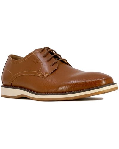 Nine West Wes Faux-leather Oxford Dress Shoes - Brown