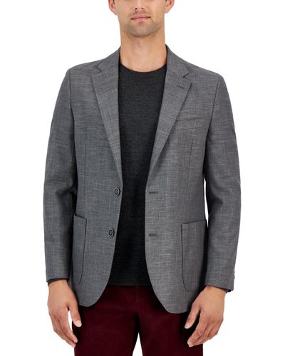 Nautica Modern-fit Active Stretch Woven Solid Sport Coat - Gray