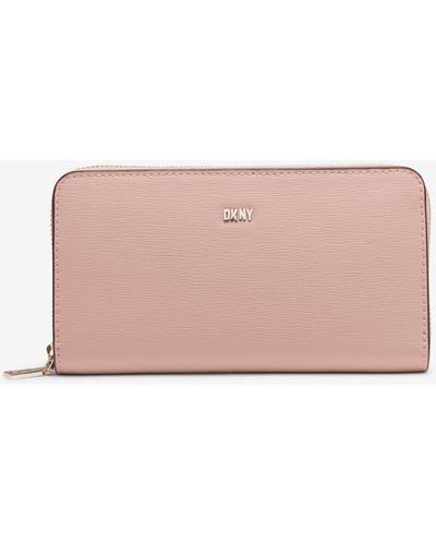 DKNY Perri Zip Around Wallet - Pink