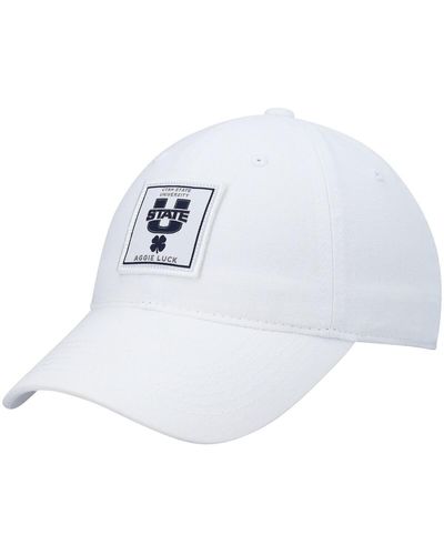 Black Clover Utah State aggies Dream Adjustable Hat - White