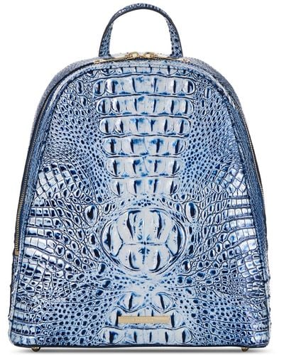 Brahmin Nola Leather Backpack - Blue