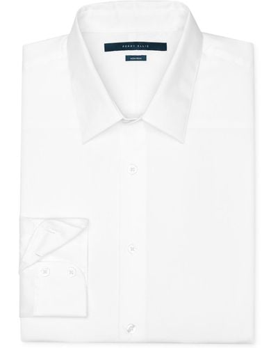 Perry Ellis Men's Twill Non-iron Shirt - White