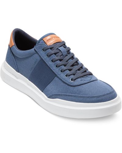 Cole Haan Grandprø Rally Canvas Ii Lace-up Court Sneakers - Blue