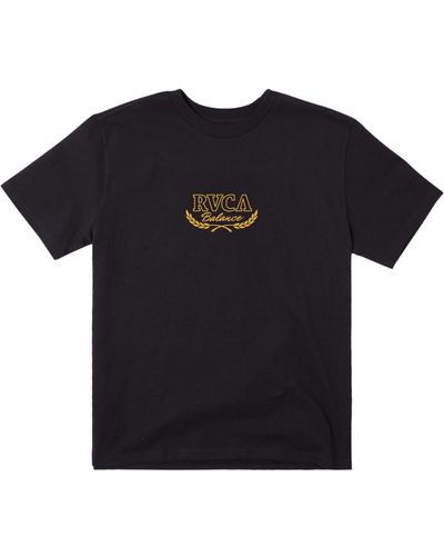 RVCA Laurels Short Sleeve T-shirt - Black