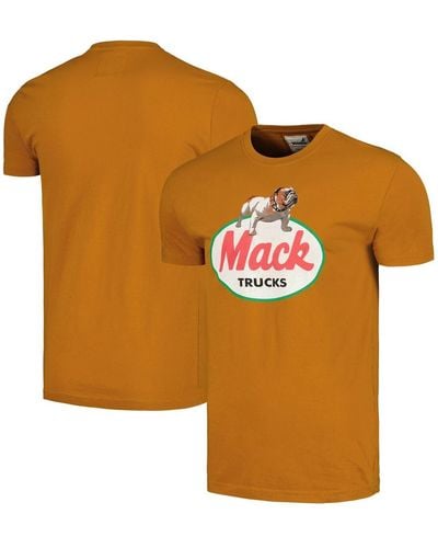 American Needle Distressed Mack Trucks Brass Tacks T-shirt - Orange