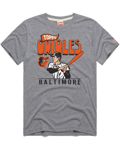 Homage X Topps Baltimore Orioles Tri-blend T-shirt - Gray