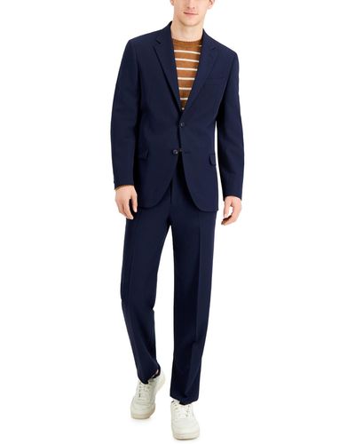 Nautica Modern-fit Bi-stretch Suit - Blue