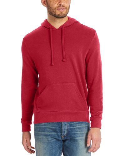 Alternative Apparel Washed Terry The Champ Hoodie - Red