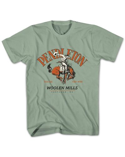 Pendleton Bucking Horse Crewneck Short Sleeve Graphic T-shirt - Green