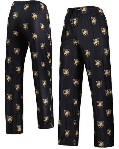 Concepts Sport Army Knights Logo Flagship Allover Print Pants - Black