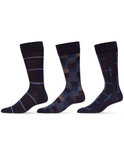 Memoi Basic Assortment Socks - Blue
