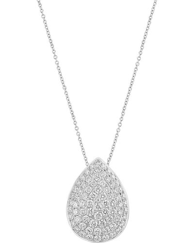 Effy Effy Diamond Pave Teardrop 18" Pendant Necklace (2-7/8 Ct. T.w. - White