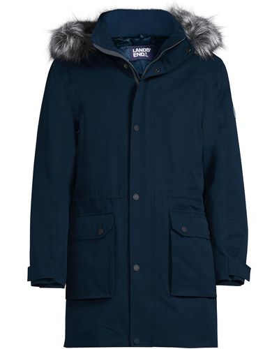 Lands' End Expedition Waterproof Winter Down Parka - Blue