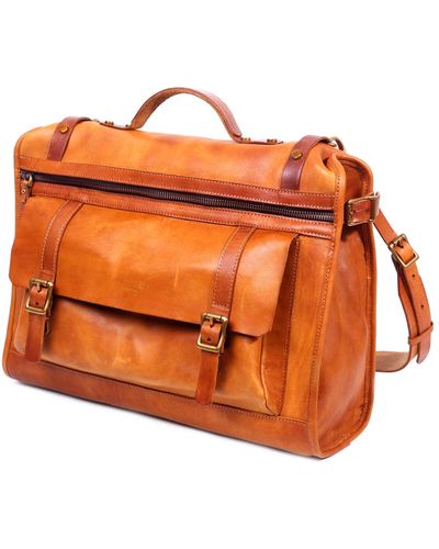 Old Trend Stone Cove Leather Briefcase - Orange