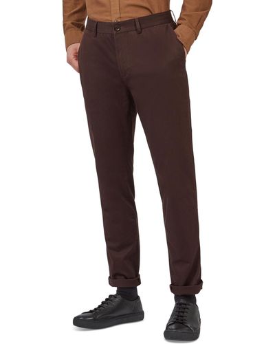 Ben Sherman Slim-fit Stretch Five-pocket Branded Chino Pants - Red