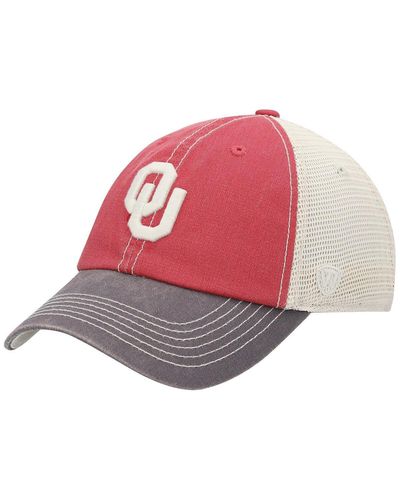 Top Of The World Oklahoma Sooners Offroad Trucker Adjustable Hat - Pink