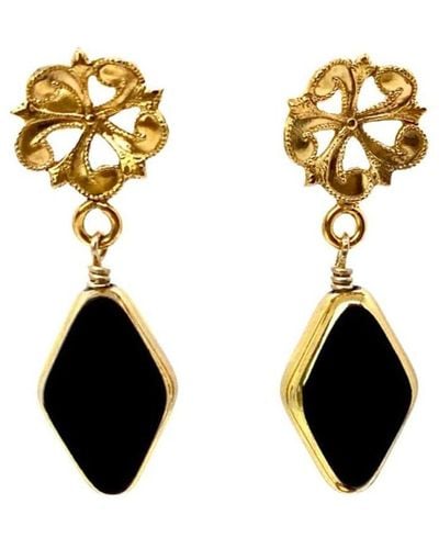 Aracheli Studio Fleur Art Deco Earrings - Metallic