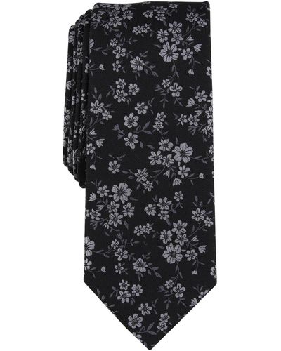 BarIII Kelso Floral Tie - Black