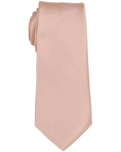 Con.struct Satin Solid Extra Long Tie - Pink