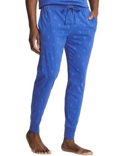 Polo Ralph Lauren Printed jogger Pajama Pants - Blue
