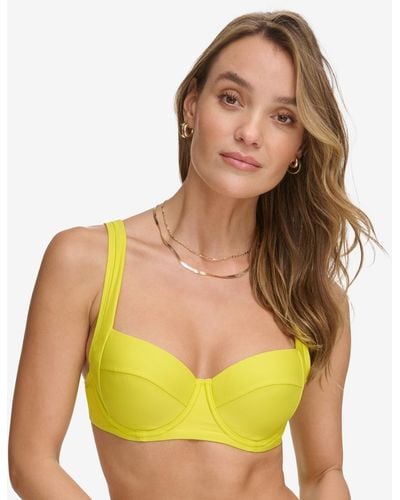 DKNY Molded Underwire Bikini Top - Yellow