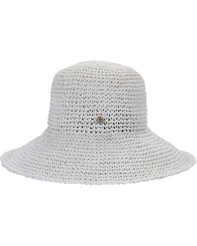 Kate Spade Solid Crochet Crushable Cloche - White