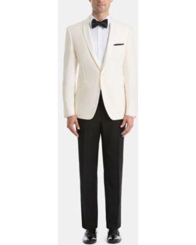 Lauren by Ralph Lauren White Dinner Jacket Classic Fit Tuxedo Suit Separates