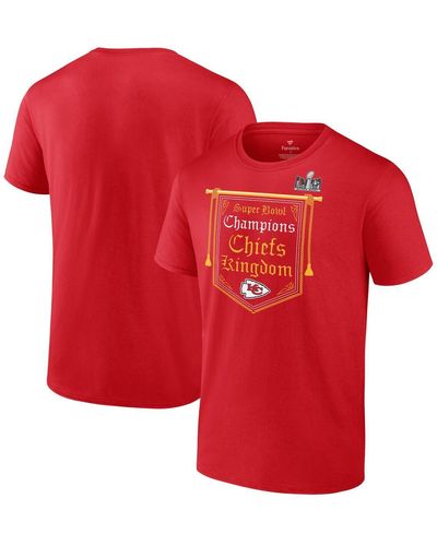 Fanatics Kansas City Chiefs Super Bowl Lviii Champions Hometown On Top T-shirt - Red