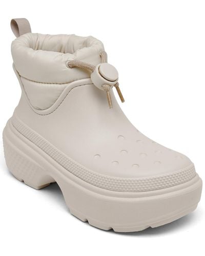 Crocs™ Stomp Puff Boots From Finish Line - Natural