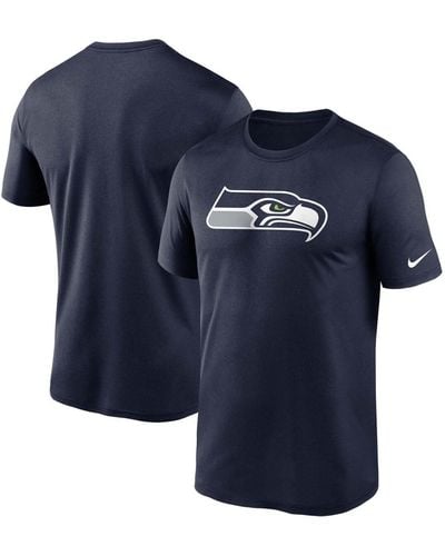 Nike College Seattle Seahawks Logo Essential Legend Performance T-shirt - Blue