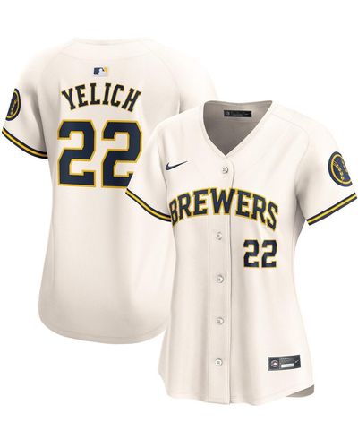Nike Christian Yelich Milwaukee Brewers Home Limited Player Jersey - White