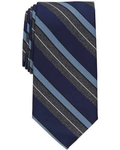 Perry Ellis Covington Classic Stripe Tie - Blue