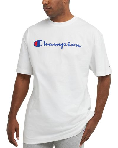 Champion Big & Tall Classic Standard-fit Logo Graphic T-shirt - White