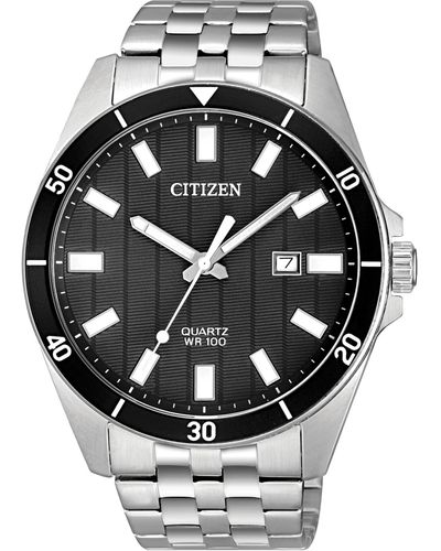Citizen Quartz Stainless Steel Bracelet Watch 42mm - Metallic